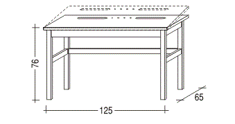 Náklopný stůl Mario - schéma