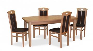 Rozkládací stůl Max 245 s židlemi Martin