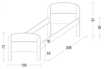 Elegantn a funkn, postel Bergamo 90 Senior BUK