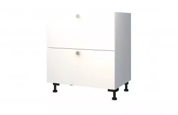 skříňka Home typ S 80 2Z - bílá / bílá