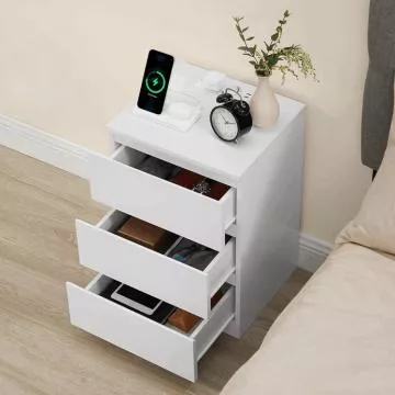 Noční stolek ANT-E1161 WT - bílý