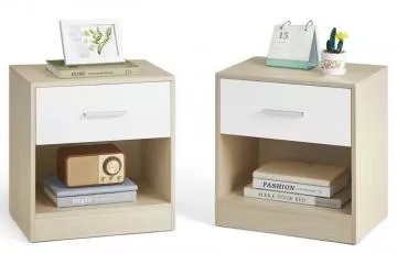 Sada dvou nočních stolků - buk