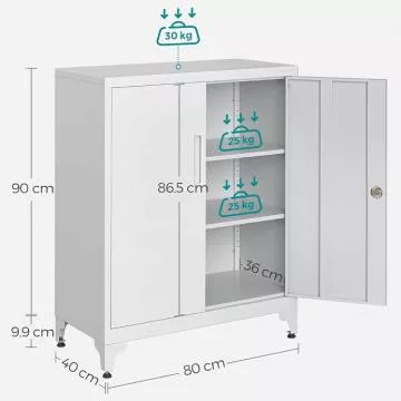Komoda z kovu AUS-E1113 wt