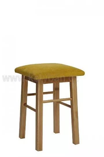 Čalouněná stolička z bukového dřeva, česká výroba
