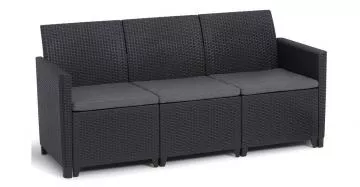 MARIE 3 SEATERS SOFA - grafit
