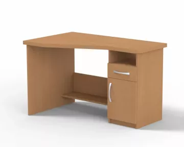 Rohový počítačový stůl STEVE Přírodní