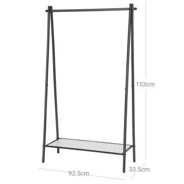 Stojanový věšák na oděvy s policí AUV-E1023