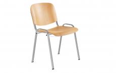 Jednací židle 1120 LC stříbrná