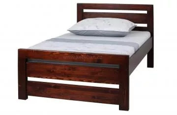 Dřevěná postel Rhino I, 200x120 cm, brown