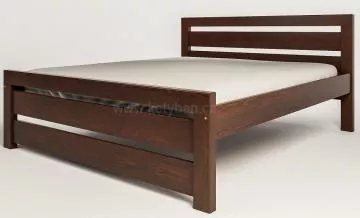 Dřevěná postel Rhino I, 200x180 cm, brown