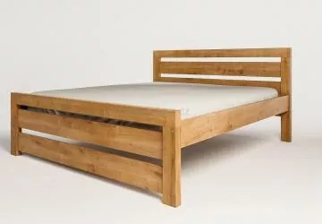 Dřevěná postel Rhino I, 200x180 cm, oak
