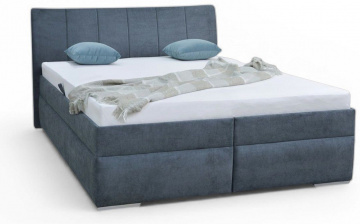 Postel LIANA 2 180cm, s roštem a s úložným prostorem ? PW 14 šedá