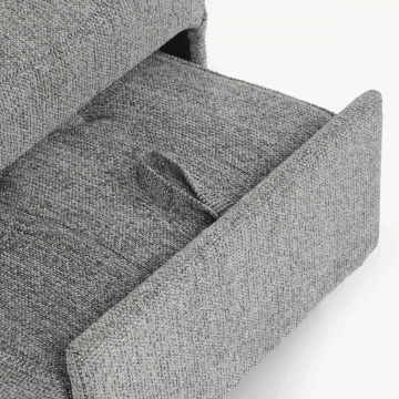 Rozkládací křeslo, šedá, látka, ASB-C3210 GREY2 ? Šedá