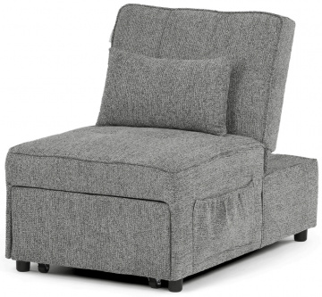 Rozkládací křeslo, šedá, látka, ASB-C3210 GREY2 ? Šedá