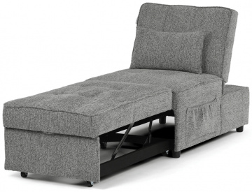 Rozkládací křeslo, šedá, látka, ASB-C3210 GREY2 ? Šedá