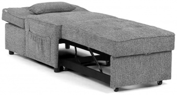 Rozkládací křeslo, šedá, látka, ASB-C3210 GREY2 ? Šedá