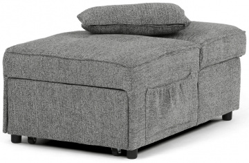 Rozkládací křeslo, šedá, látka, ASB-C3210 GREY2 ? Šedá