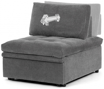 Rozkl�dac� k�eslo, �ed�, l�tka, ASB-C3410 GREY2 ? �ed�