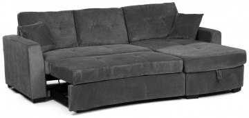 Rohová sedací souprava, šedá látka, ASB-C3990 GREY2 ? Šedá