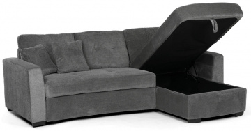 Rohová sedací souprava, šedá látka, ASB-C3990 GREY2 ? Šedá