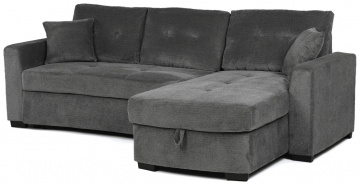 Rohová sedací souprava, šedá látka, ASB-C3990 GREY2 ? Šedá