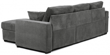 Rohová sedací souprava, šedá látka, ASB-C3990 GREY2 ? Šedá