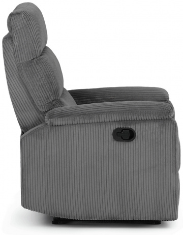 Sedací souprava, polohovací, šedá, manšestrová látka, ASD-C5981 GREY6 ? Šedá