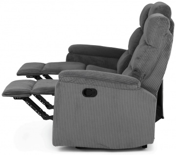 Sedací souprava, polohovací, šedá, manšestrová látka, ASD-C5981 GREY6 ? Šedá
