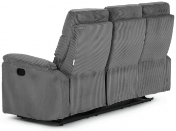 Sedací souprava, polohovací, šedá, manšestrová látka, ASD-C5981 GREY6 ? Šedá