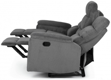 Sedací souprava, polohovací, šedá, manšestrová látka, ASD-C5981 GREY6 ? Šedá