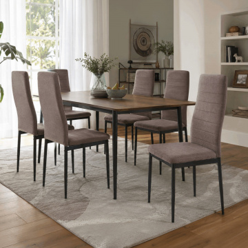 Jídelní židle, hnědá, látka, DCL-V5031 BR2 ? Hnědá