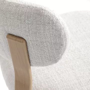 Barová židle, bílá, látka, AUB-L3125 OAK ? Bílá