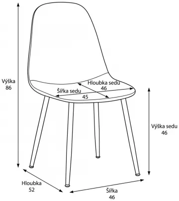Jídelní židle, černá, sametová látka, CT-V2971 BK4 ? Černá