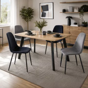 Jídelní židle, šedá, sametová látka, CT-V2971 GREY4 ? Šedá