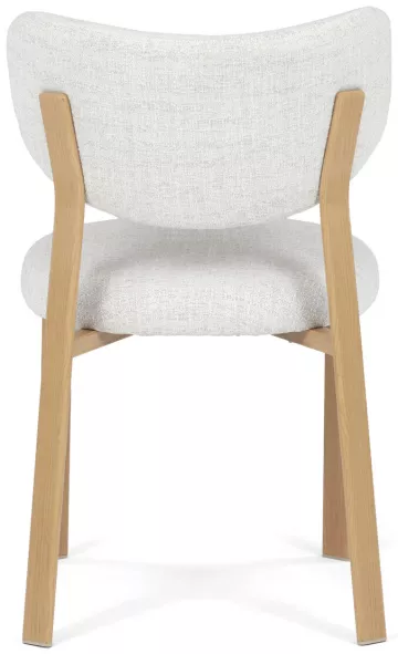 Jídelní židle, bílá, látka, HC-L3125 OAK ? Bílá