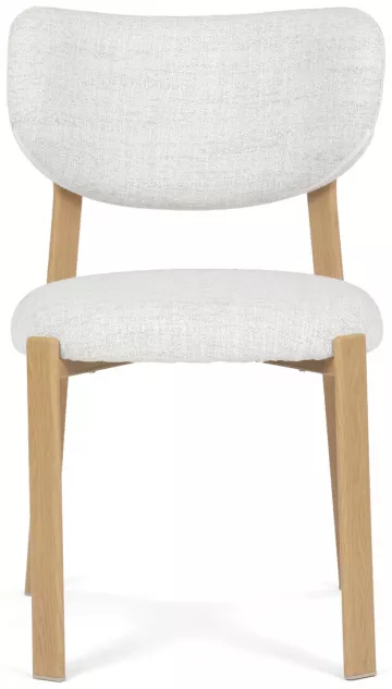 Jídelní židle, bílá, látka, HC-L3125 OAK ? Bílá