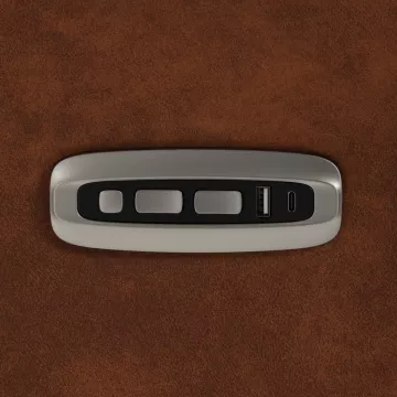 Polohovací křeslo, elektrické zabudované ovládání, hnědá, látka vintage, TV-C5590 BR3 ? Hnědá