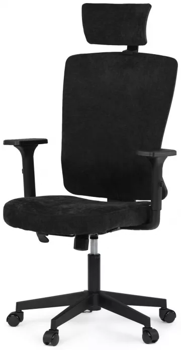 Kancelářská židle, houpací mechanismus, černá látka, KA-W3137 BK ? Černá