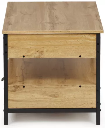 Konferenční stolek se zvedací deskou 100x50x48cm, mdf, dub, CT-I1201 OAK ? Hnědá