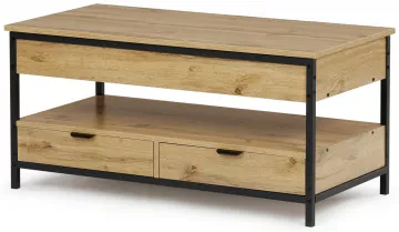 Konferen�n� stolek se zvedac� deskou 100x50x48cm, mdf, dub, CT-I1201 OAK ? Hn�d�