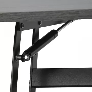 Konferenční stolek se zvedací deskou 100x50x48cm, mdf, šedý dub, CT-I1201 GREY ? Šedá