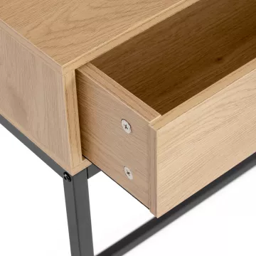 Odkládací stolek 80x28x77cm, mdf, divoký dub, CT-G1077 OAK ? Přírodní