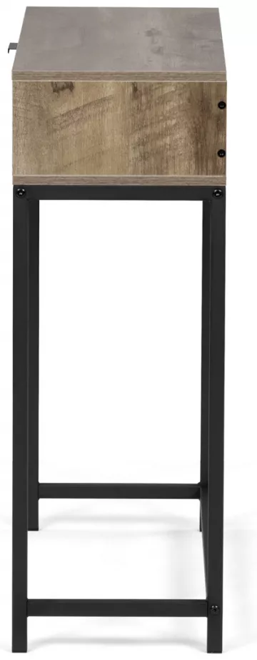 Odkládací stolek 80x28x77cm, mdf, šedý dub, CT-G1077 GREY ? Šedá