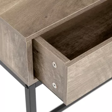 Odkládací stolek 80x28x77cm, mdf, šedý dub, CT-G1077 GREY ? Šedá