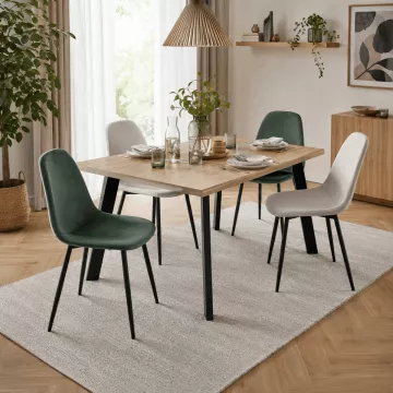 Jídelní židle, krémová, látka, CT-V2972 CRM2 ? Krémová