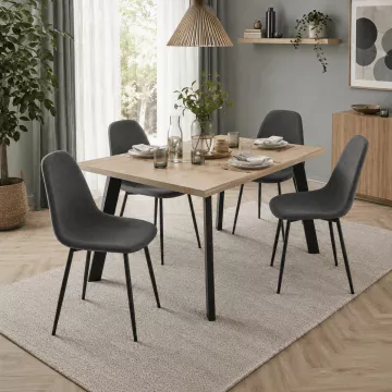 Jídelní židle, šedá, látka, CT-V2972 GREY2 ? Šedá