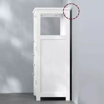 Bílá skříňka Auk-e1154