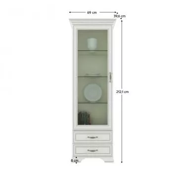 Vitrna 1W2S, woodline krem, TIFFY 04