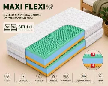 Sendvičová matrace Maxi Flexi 1 1
