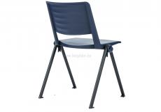 Konferenční židle 2200 Rave P černý lak, modrý plast